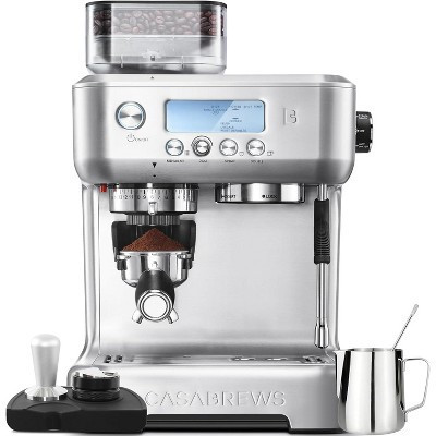 CASABREWS 5700Pro Espresso Machine, Stainless Steel Coffee Maker with Built-In Grinder, Milk Frother Steam Wand and LCD Display for Latte & Cappuccino | Target
