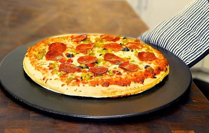 Heritage Pizza Stone, 15 inch Ceramic Baking Stones for Oven Use - Non-Stick, No Stain Pan & Cutt... | Amazon (US)