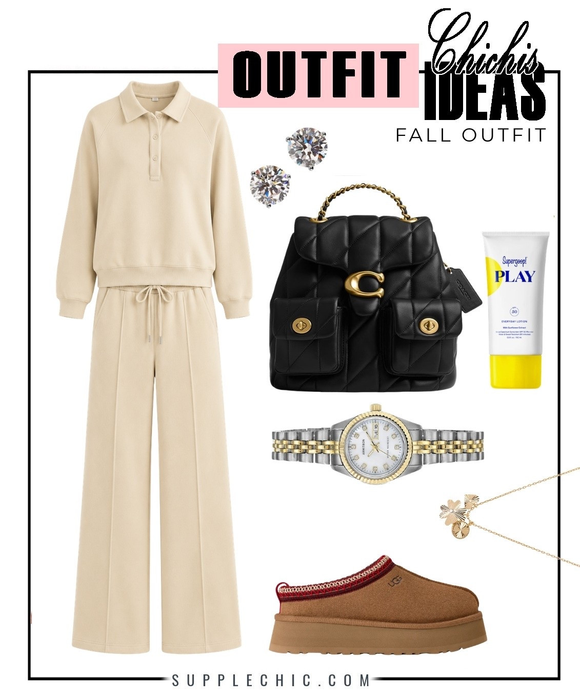 Neutral outfits have a way of feeling timeless. This cozy set brings comfort while the accessories add a chic touch that makes the whole look feel more intentional.   matching lounge set, neutral outfit, fall outfit ideas, beige outfit, cozy fall fashion, casual chic outfit, women’s loungewear, minimalist outfit, elevated casual style, everyday outfit ideas, travel outfit, comfortable outfit, capsule wardrobe, fall wardrobe essentials, stylish lounge set

#LTKootd #LTKSeasonal #LTKMidsize
