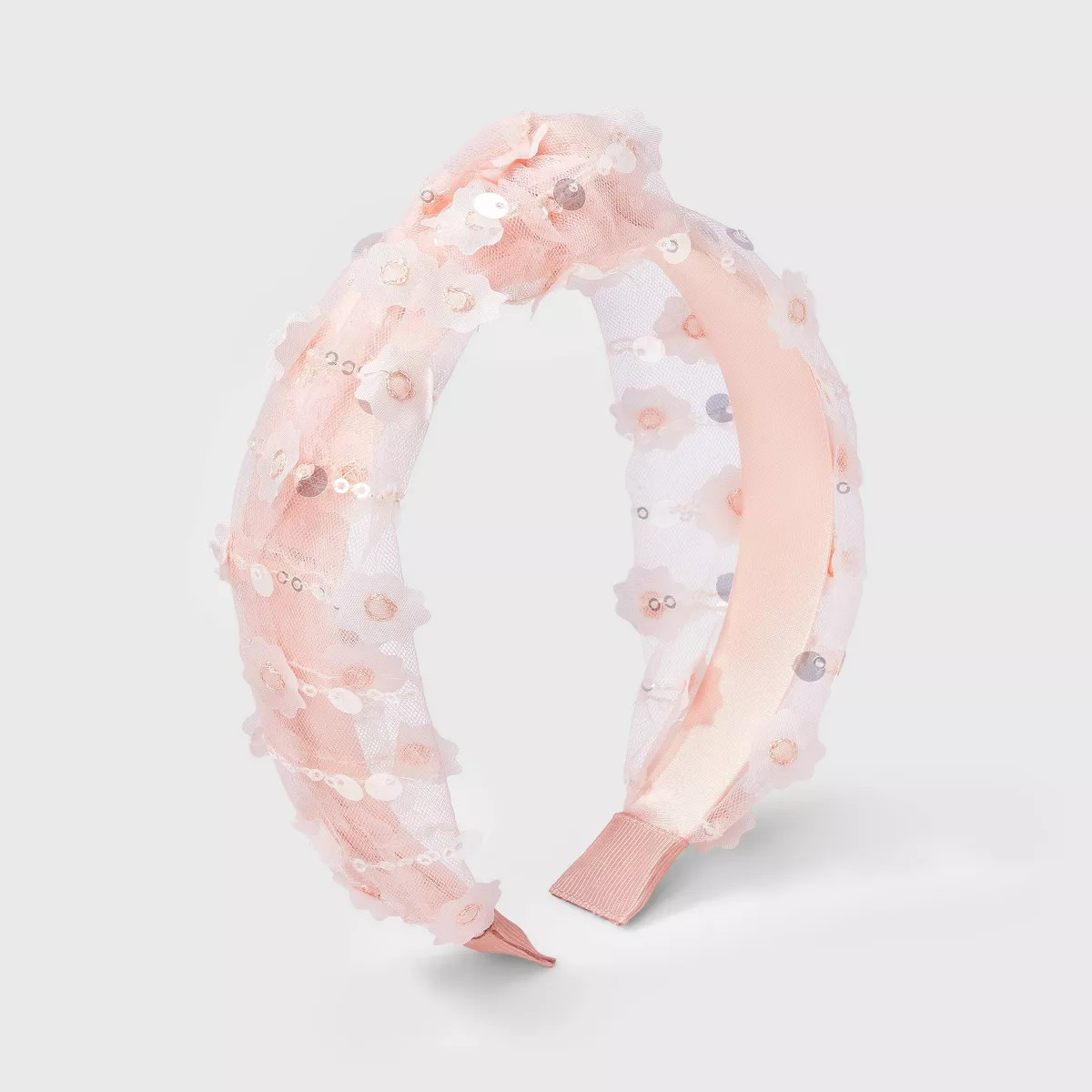 Girls' Sequin Flower and Top Knot Headband - Cat & Jack™️ | Target