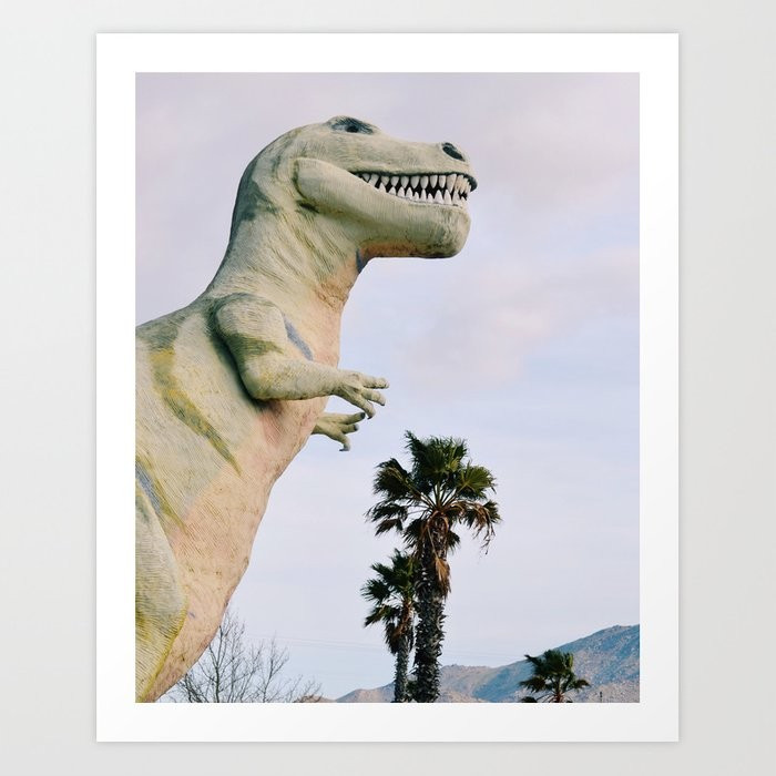 Dino Dino Dino Art Print by Alyson Wakefield | Society6