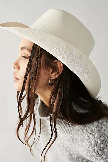 Desert Rose Embroidered Cowboy Hat | Free People (Global - UK&FR Excluded)