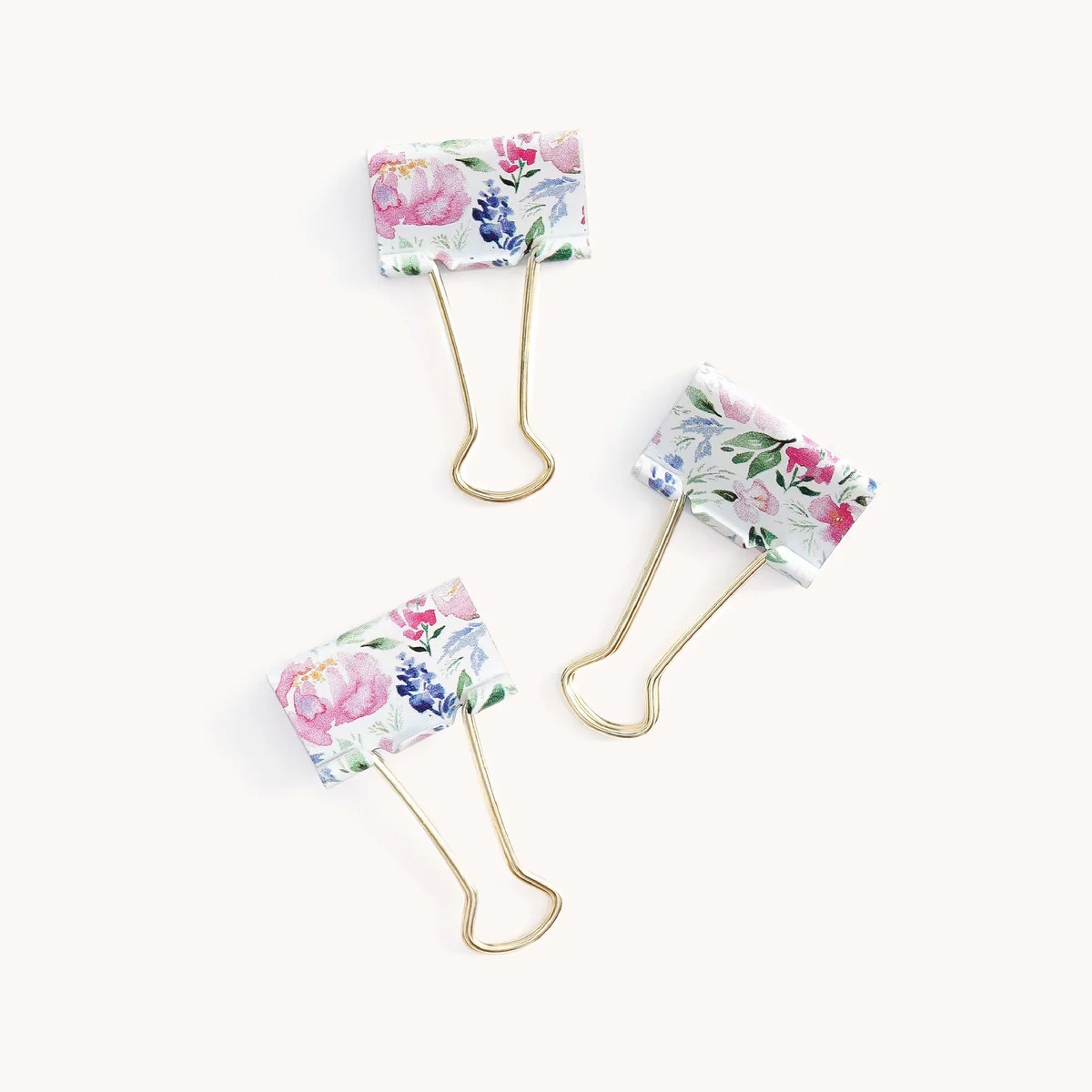 Binder Clips - Cottage Floral | Simplified by Emily Ley