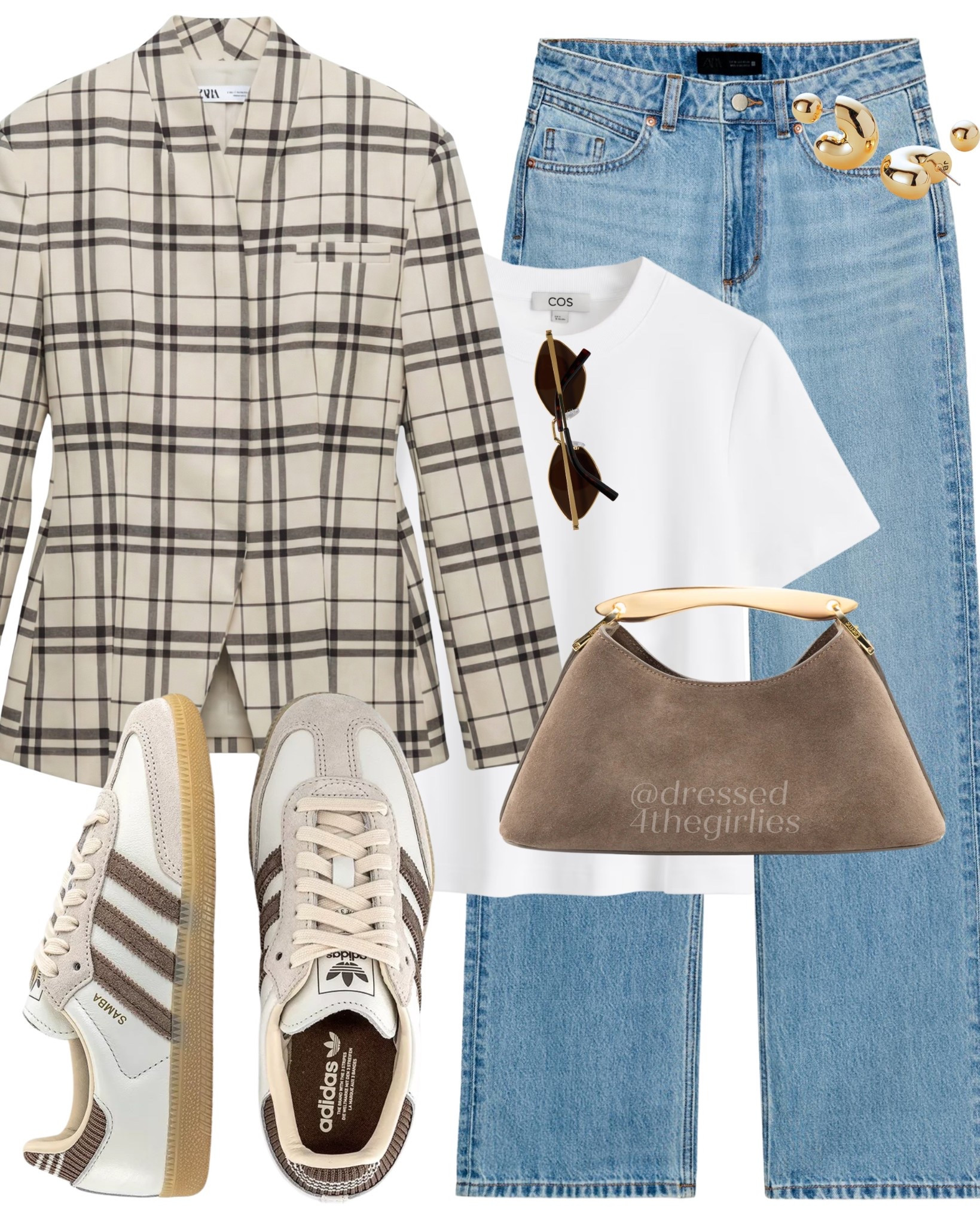 Check blazer outfit😍

Tags: check blazer outfit, white Tshirt outfit, blue jeans outfit, neutral trainers outfit, beige clutch bag outfit, spring blazer outfit, spring workwear casual, summer workwear 

#LTKspring #LTKworkwear #LTKuk