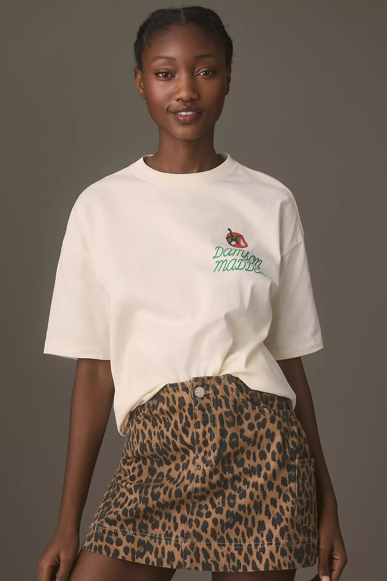 Damson Madder x Anthropologie Market Boyfriend Tee | Anthropologie (US)