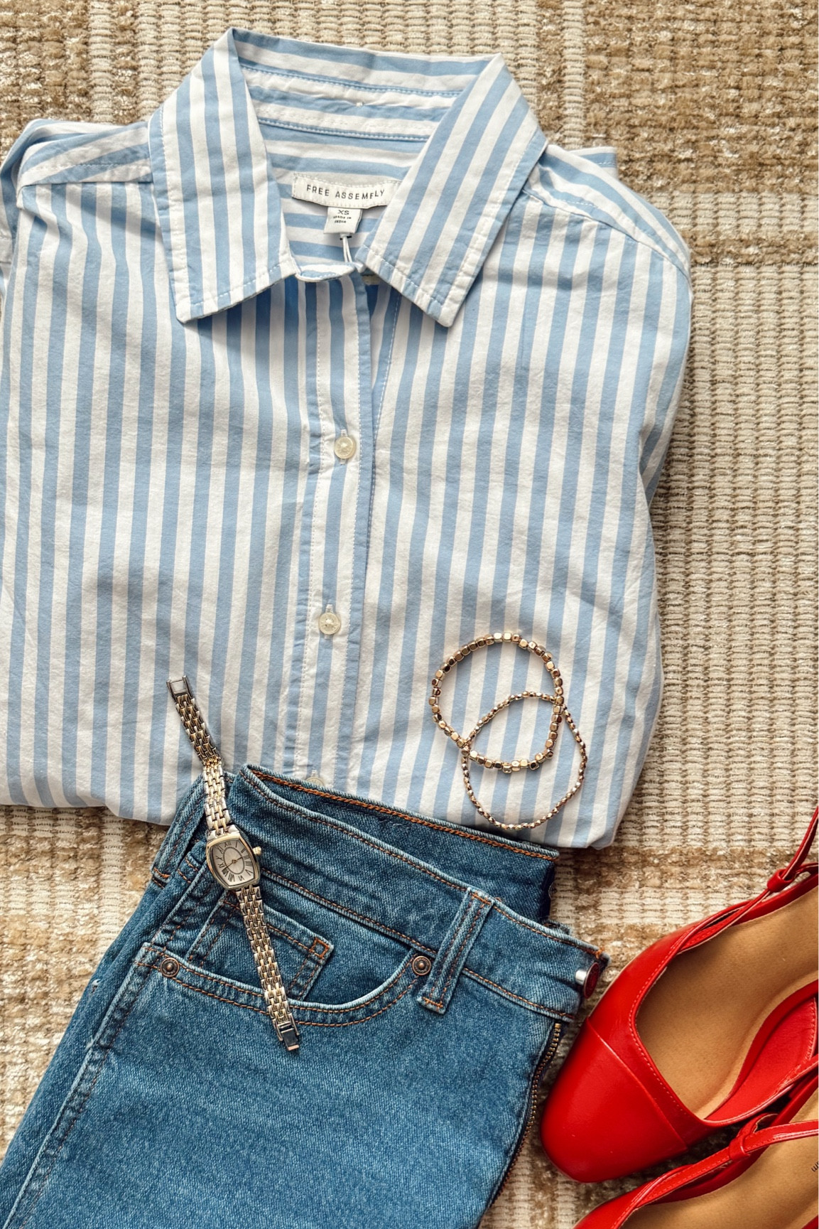 Fall Capsule Wardrobe finds from Walmart 

Denim on denim • denim skirt • denim dress • wide leg jeans • straight leg jeans • striped shirt • workwear • old money style • back to school • teacher outfit • budget friendly fashion pieces • red sling backs • 

#LTKStyleTip #LTKBacktoSchool #LTKWorkwear