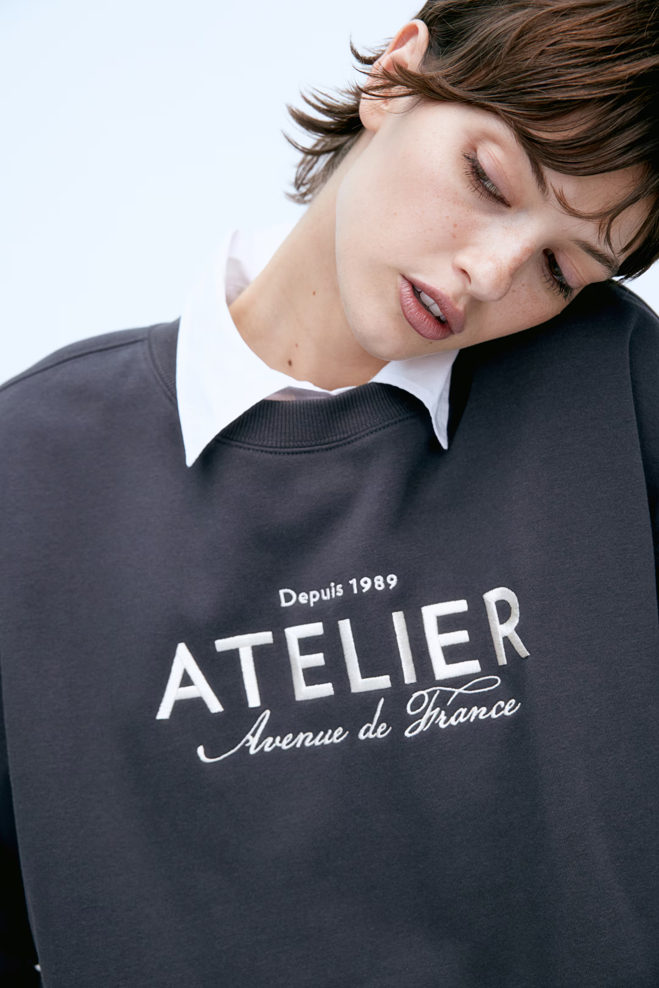 Sweatshirt with Text Motif | H&M (US + CA)