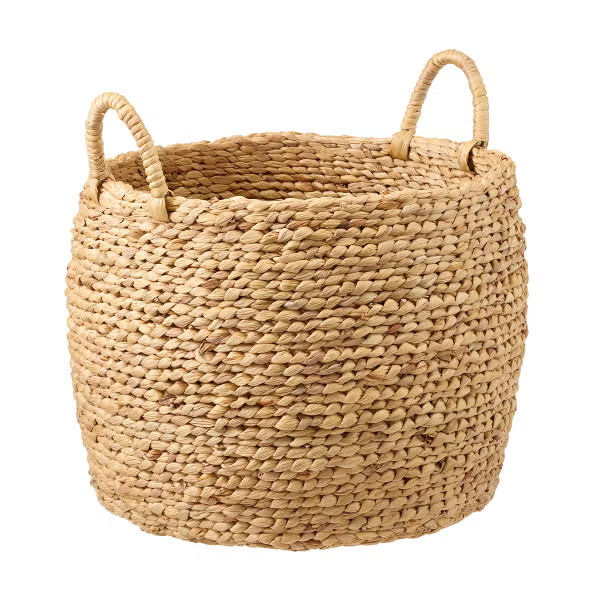 The Container Store Callan Water Hyacinth Belly Basket | The Container Store