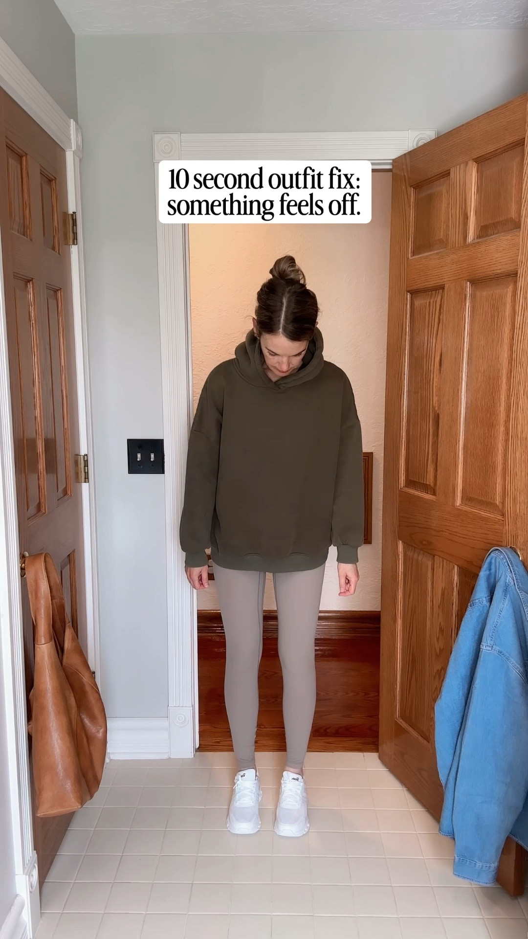 you don’t need a whole new outfit to fix that “something feels off” feeling 🤍

if you live in leggings but still want to look like you actually got dressed… this is it.

started with the hoodie (because comfort always wins) → quick swap to a button down + simple jewelry and it instantly pulls everything together.

same leggings, just a different feel.

these are the kind of easy pieces that make getting dressed so much simpler ✨

shop everything linked here 🫶

#LTKootd #LTKgrwm #LTKOver40