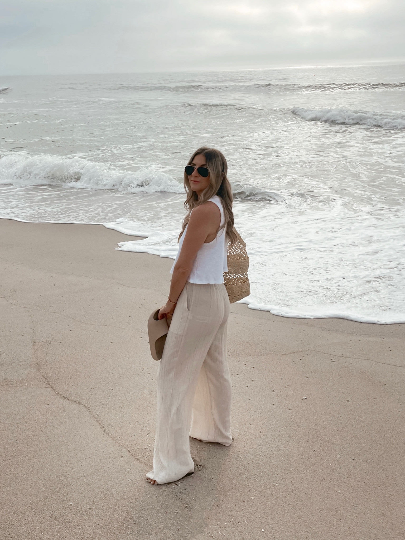 My go to summer outfit 
Shirt: Aerie
Pants: Zara
Bag: H&M
Sandals: Target

#LTKsalealert #LTKSeasonal #LTKunder50