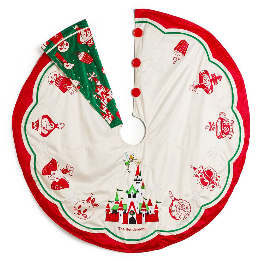 Tinker Bell and Fantasyland Castle Holiday Tree Skirt – Personalized | Disney Store