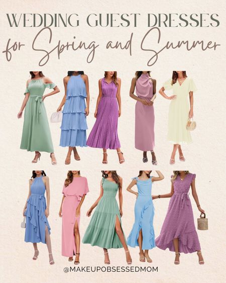 These pastel chiffon midi and maxi wedding dresses from Amazon are absolutely flattering! You'll for sure feel fabulous all night long!
#petitefashion #weddinggueststyle #outfitinspo #affordablefinds