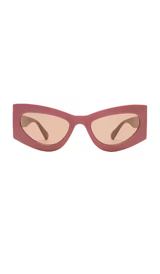 Electra Sunglasses in Terracotta & Hazel Tint | Revolve Clothing (Global)