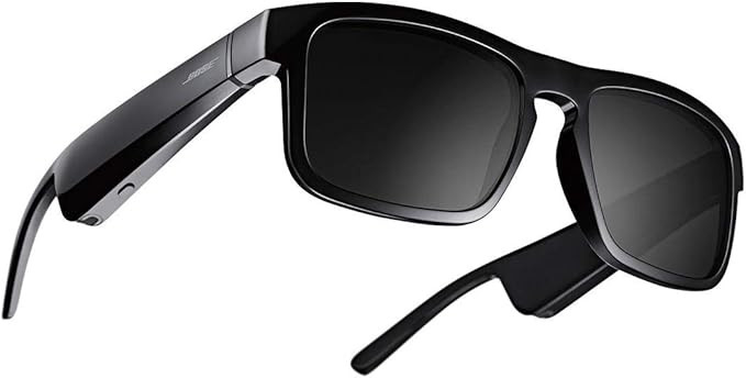Bose Frames Tenor Unisex Square Plastic Mirrored Polarized Black sunglasses | Amazon (US)