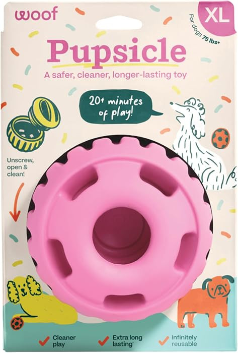 WOOF Party Pupsicle - Long-Lasting Interactive Dog Toys for Boredom - Low-Mess Design - Birthday ... | Amazon (US)