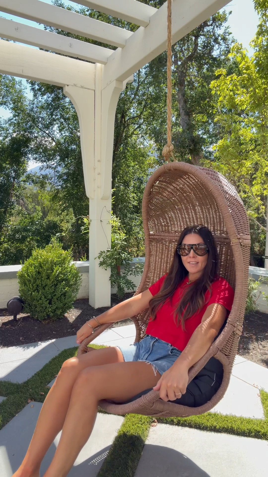 Everyone’s favorite seat is the hanging swing chairs! They are marked down to the lowest price I have seen them! @Wayfair is having their Black Friday In July sale up to 80% off + free shipping sitewide. 

#ad
#wayfairpartner 
#wayfair

#LTKSaleAlert #LTKHome