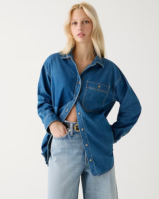Relaxed chambray shirt | J. Crew US