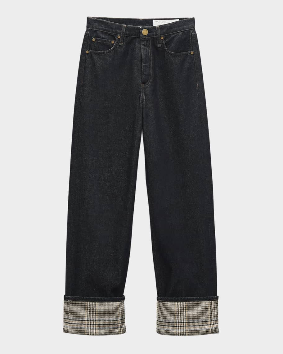 Rag & Bone Shea High-Rise Ankle Cuff Jeans | Neiman Marcus