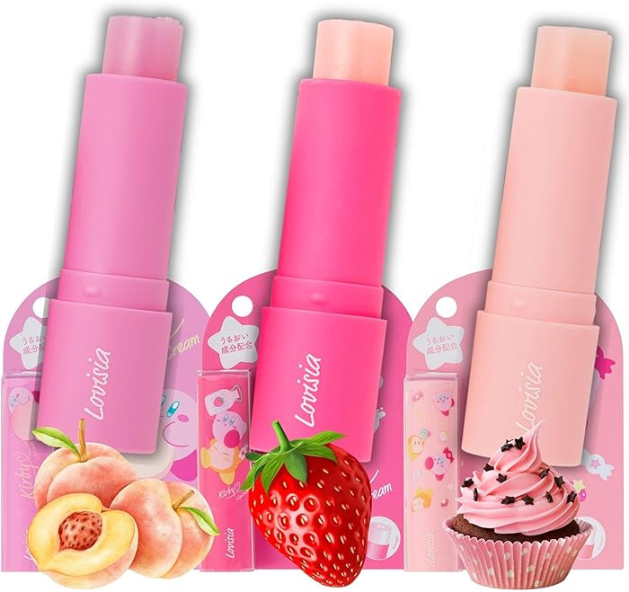 Lovisia Kirby 3EA Hydrating Lip Balm for Women, Cute Lip Balm for Girls with Shea Butter, Jojoba ... | Amazon (US)