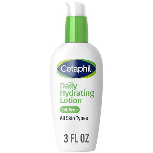 Cetaphil Daily Hydrating Lotion for Face, With Hyaluronic Acid, 3 fl oz, Lasting 24 Hour Hydration, for Combination Skin, No Added Fragrance, Non-Comedogenic | Amazon (US)