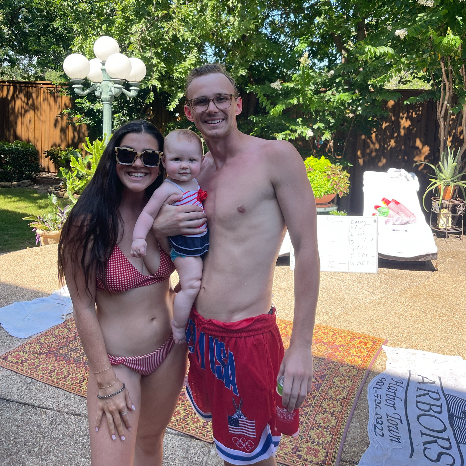 Team USA!!! Millie + I’s swims aren’t available anymore but I linked aerie and Janie Jack similar ones! Both are having huge sales😍 traces shorts are Walmart are directly linked + some other options ON SALE!

#LTKSwim #LTKSaleAlert #LTKFamily