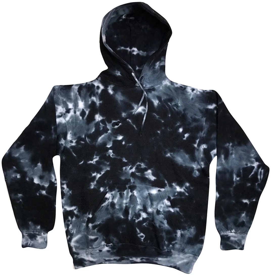 Tie Dyed Shop Marble Black and White Tie Dye Pullover Hoodie Sweatshirt-Small | Walmart (US)