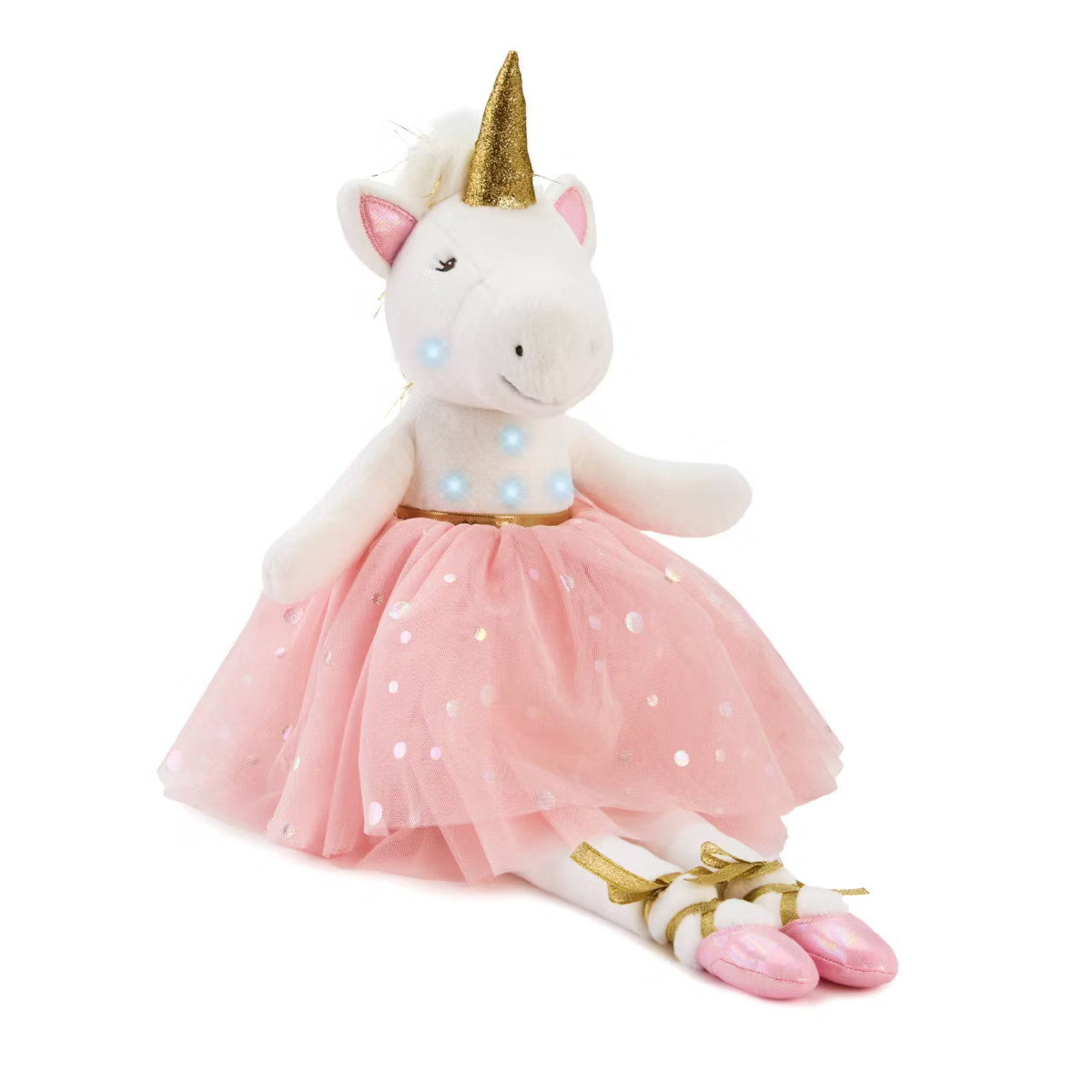 FAO Schwarz 12" Glow Brights Ballerina Unicorn Plush | Target