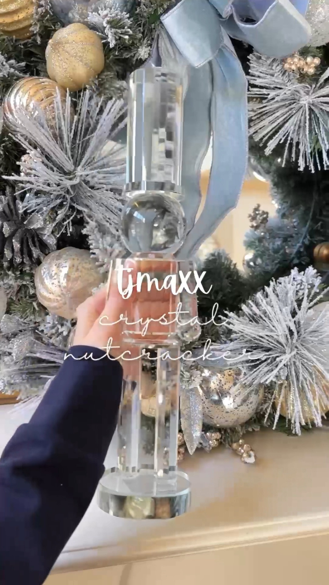 Under $20 Crystal nutcracker ✨ also linked my flocked Garland! 

#LTKHoliday #LTKSaleAlert #LTKHome