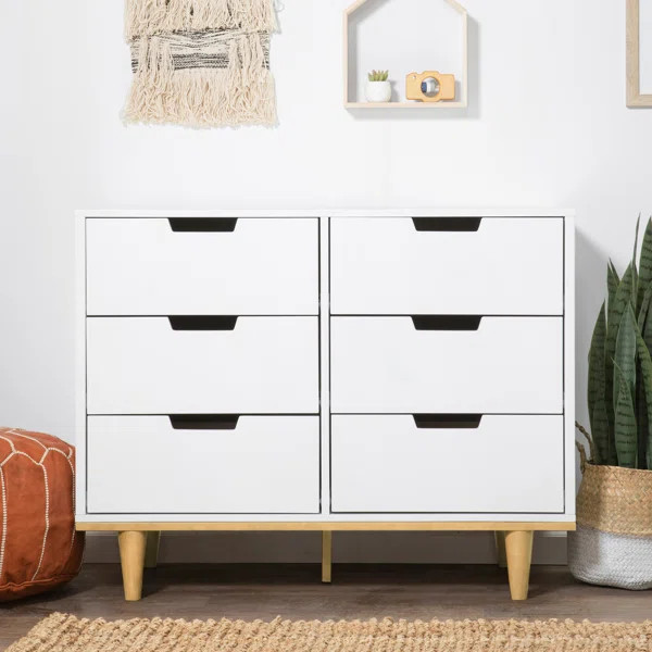 Marley By Baby Mod 47'' Wide 6 - Drawer Double Dresser | Wayfair North America