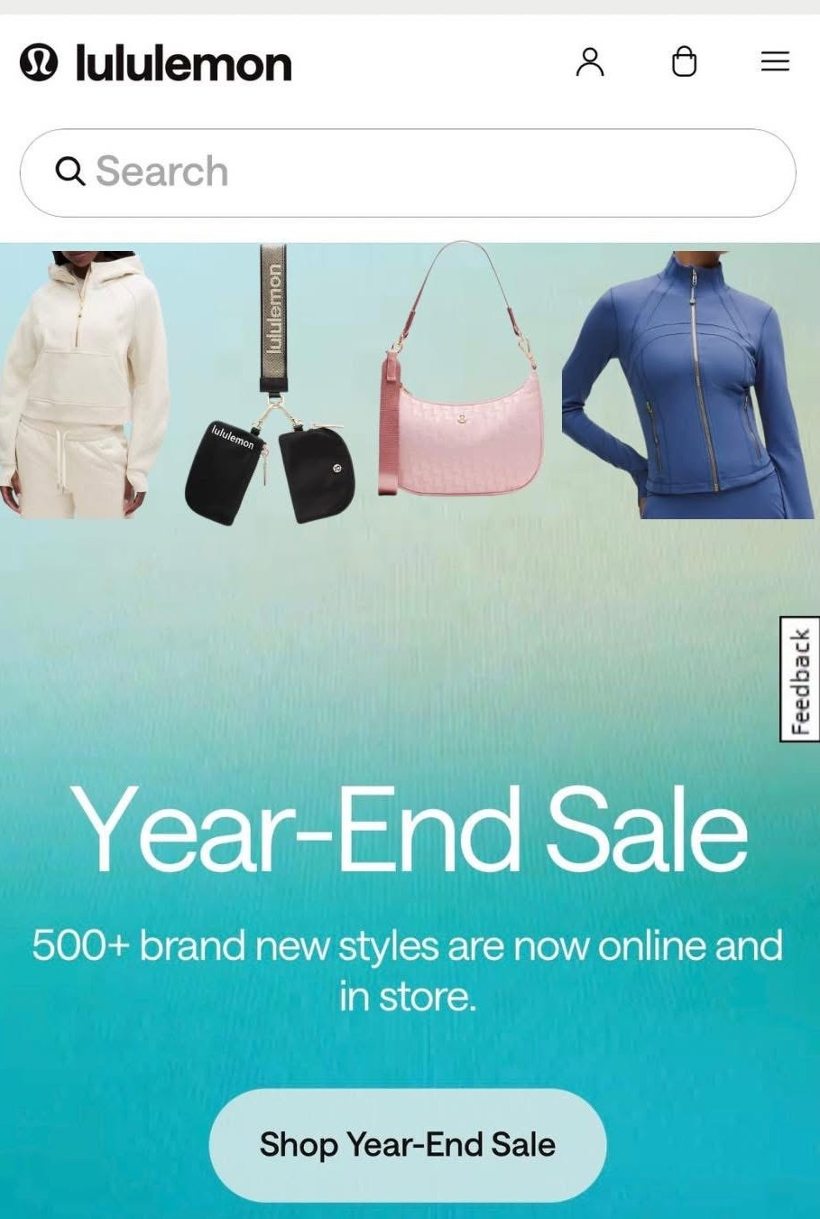 If you’re doing any online browsing today, definitely recommend checking out Lululemon’s Year End Sale that just went live!!! There are so many best selling items included - there’s even an entire section devoted to sale bags since so many amazing styles were just marked down. Everything ships free also! 

#LTKSaleAlert #LTKActive #LTKGiftGuide