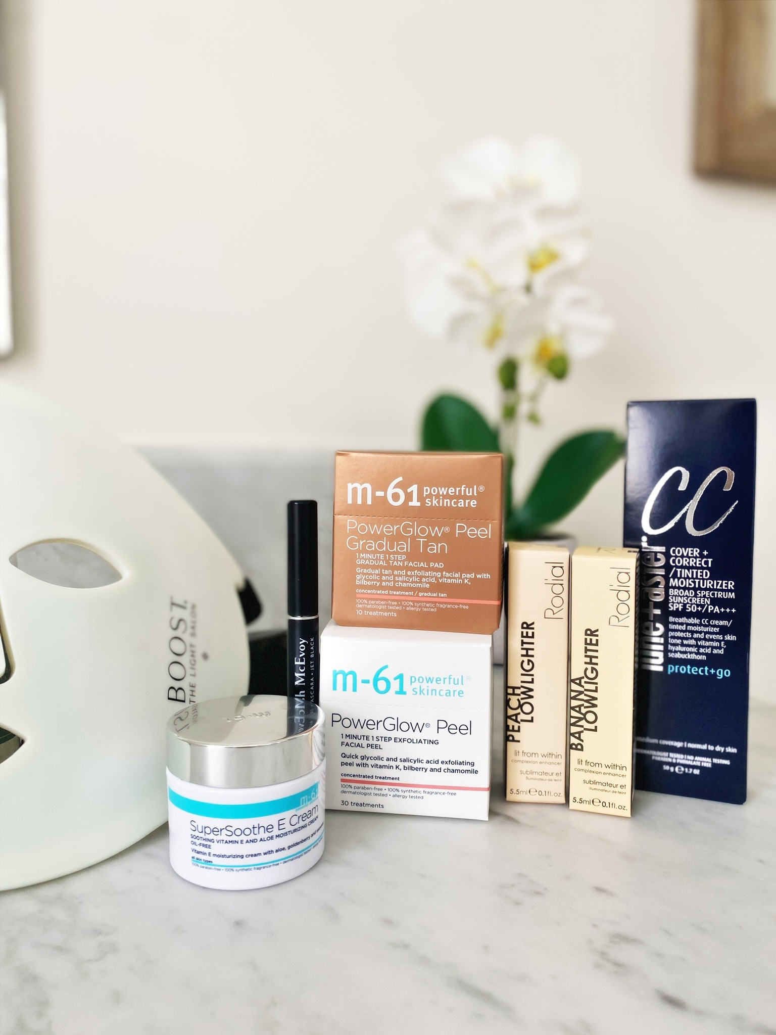 Our Top 5 Fave Blue Mercury Products 🙌🏻 

President’s Day sale for Blue Rewards members only 💙 Get 20% off purchases over $200 with code “TWENTYOFF.” Not a member? Join for free on their website! 

We actually snuck in a 6th! Couldn’t help ourselves 🤩

1. M-61 PowerGlow Peel pads. The original formula with glycolic and salicylic acid shrinks pores and gives you a beautiful glow.

2. M-61 SuperSoothe E Cream. This is Allison’s #1 daytime moisturizer favorite with vitamin E, aloe, golden berry and seaweed. They are working to release a new version of this in the near future!

3. Rodial Peach Lowlighter. A new concealer try that gives a beautiful brightness under the eye. 

4. Lune + Aster Cover + Correct/Tinted Moisturizer. Another JTI cult favorite we have used for years. It gives the most lovely glow and covers without feeling heavy. 

5. Trish McEvoy High Volume Mascara in jet black. Not your ordinary mascara! This tubular formula coats each lash with silicone for staying power. Must try! 

6. The Light Salon Boost LED Mask. This investment was ABSOLUTELY worth it. 10 minutes each day (consistency is key) and we see a noticeable difference in skin texture, tone, plumping, reduction of fine lines and glow.

This is the perfect time to refresh your makeup bag as they are having a President’s Day sale for Blue Rewards members only 💙 20% off purchases over $200 with code TWENTYOFF 


Beauty over 40
Anti aging beauty tips
Red light mask
Best concealer
Best CC cream
Foundation
Best mascara

#LTKunder50 #LTKbeauty #LTKsalealert