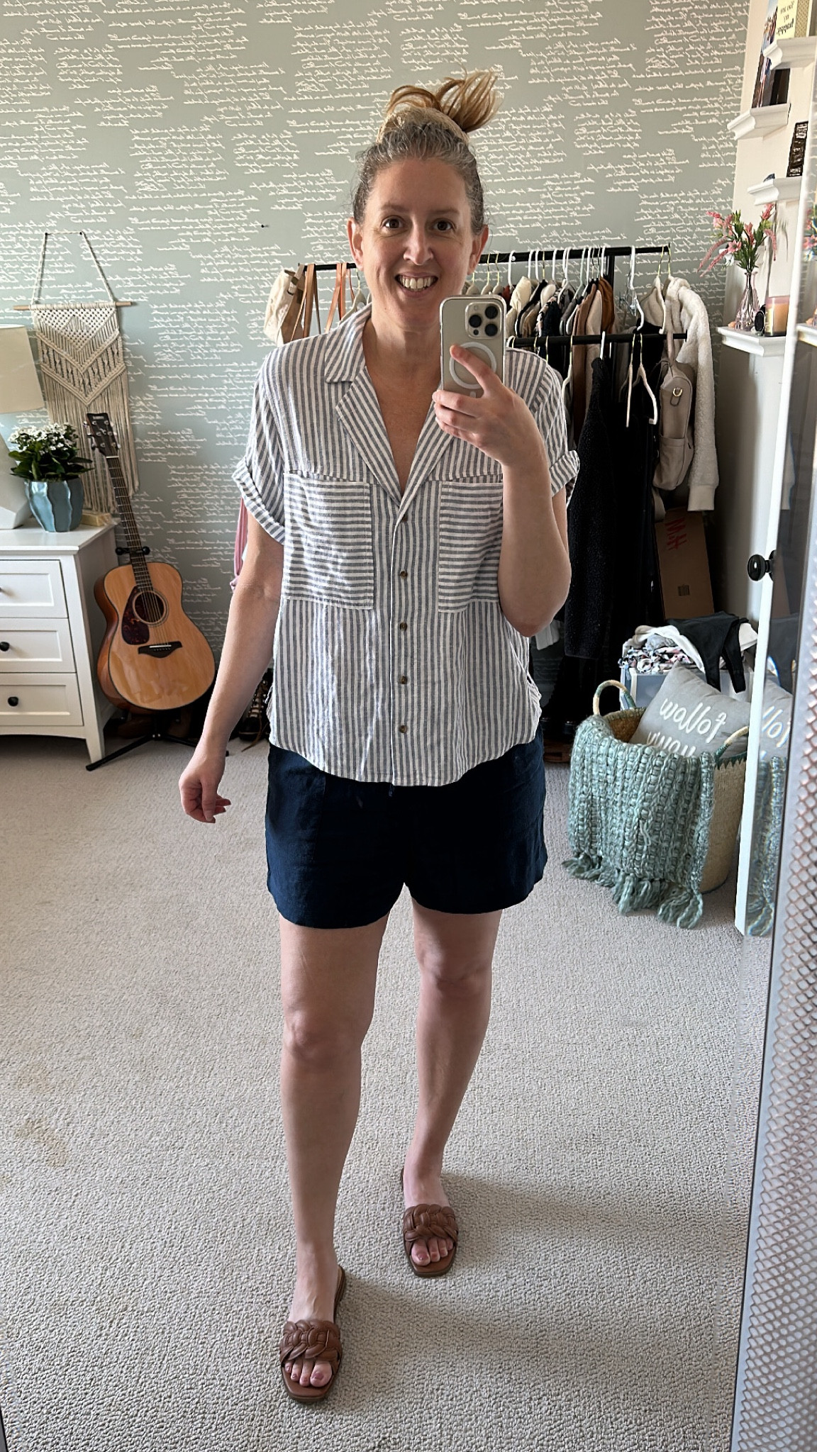 Been loving all things that light linen blend material, which both of these are. Top is only $20 and comes in 3 colors  

#LTKshoecrush #LTKFind #LTKunder50