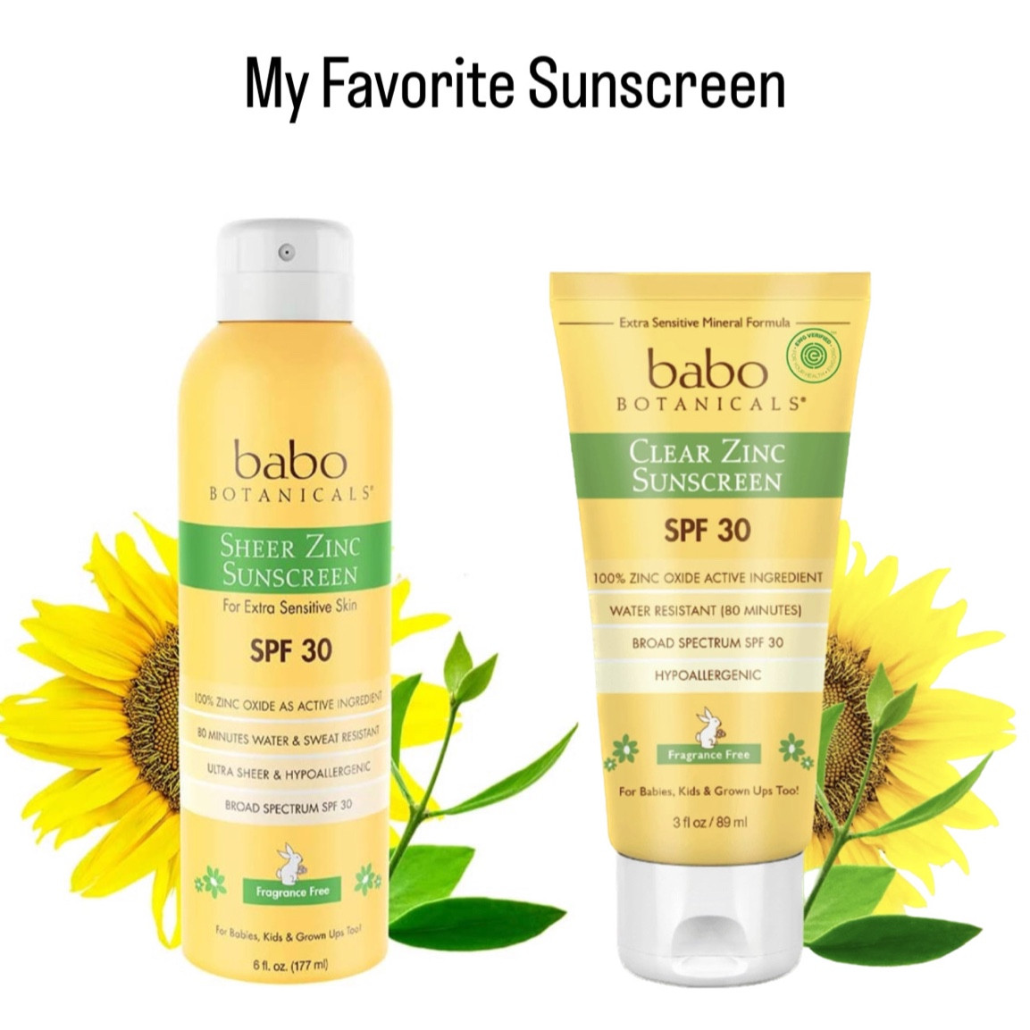 A slightly cleaner option for sunscreen!! 