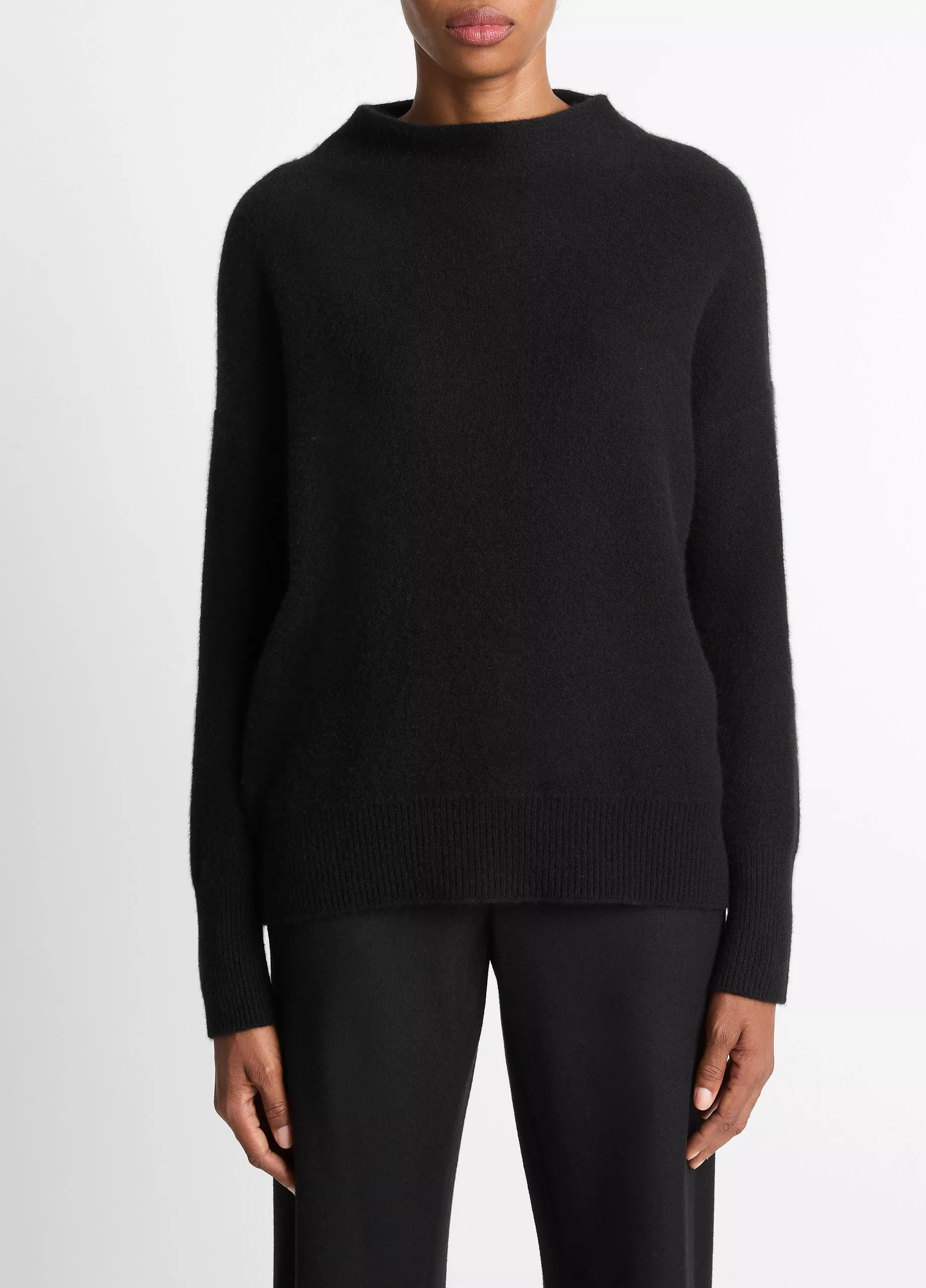 Plush Cashmere Funnel-Neck Sweater | Vince LLC