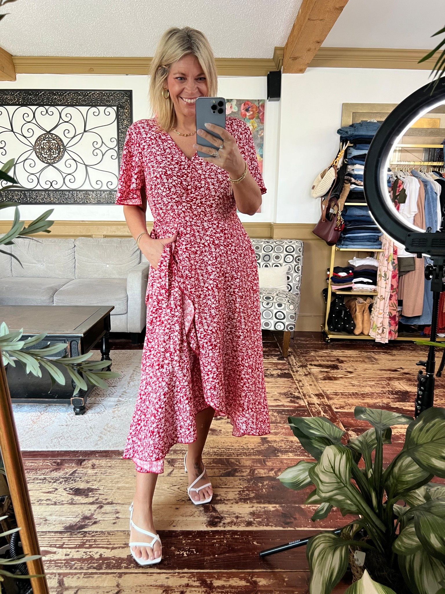 Twirl worthy flutter sleeve flowy dress with side tie- size 10 

#LTKSaleAlert #LTKSeasonal #LTKOver40