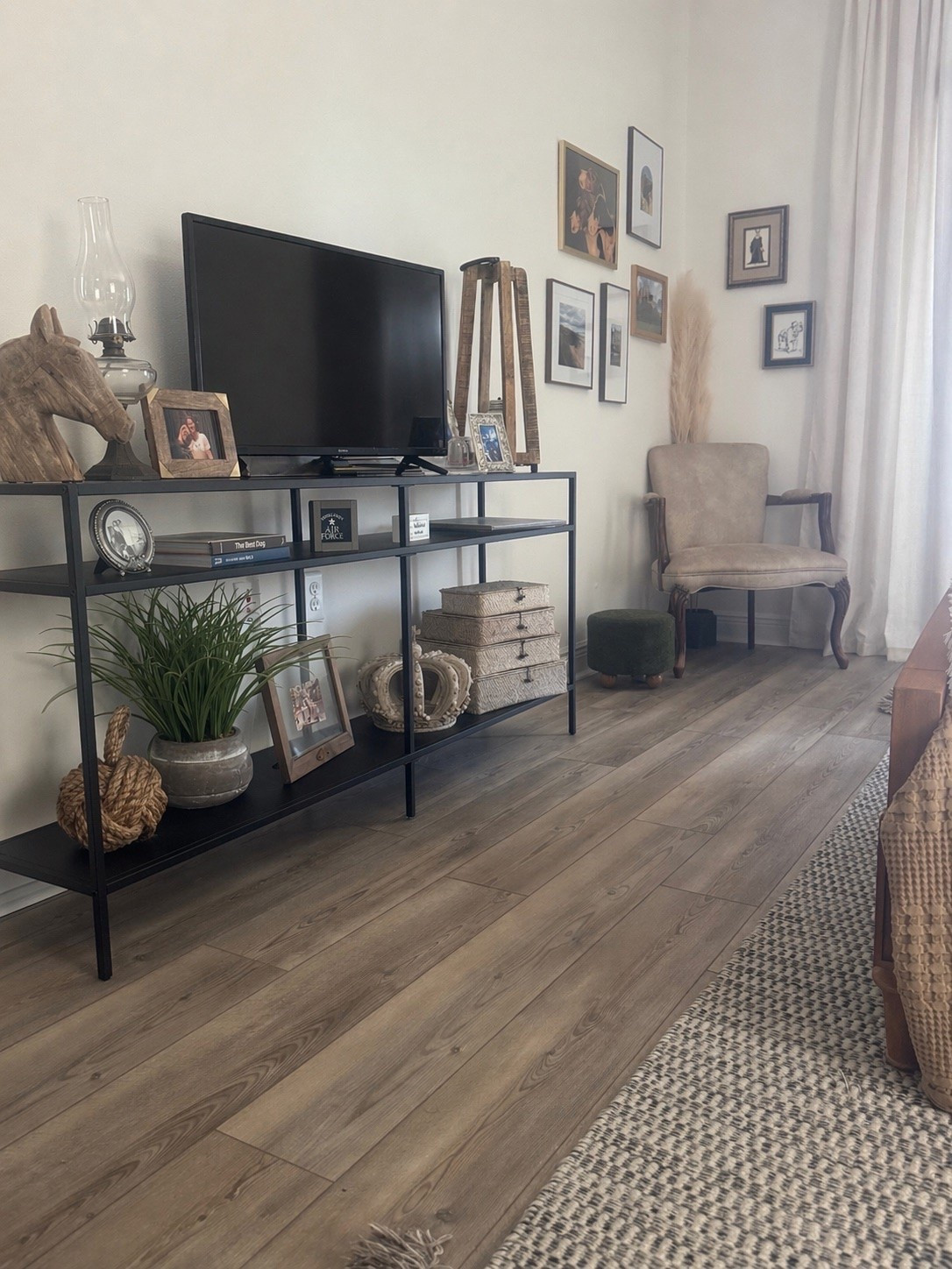 Need a console table for a narrow space? This black console table is only 12 inches deep but 64” long, so it gives you plenty of room to decorate without taking up much floor space. The two open shelves add extra space for baskets, books, and decor. A great option for a small entryway, hallway, or any awkward narrow wall. 
They have a smaller size as well.


@Wayfair

#LTKHome