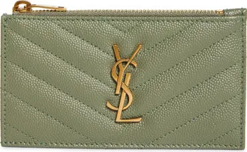 Pebbled Leather Zip Card Case | Nordstrom