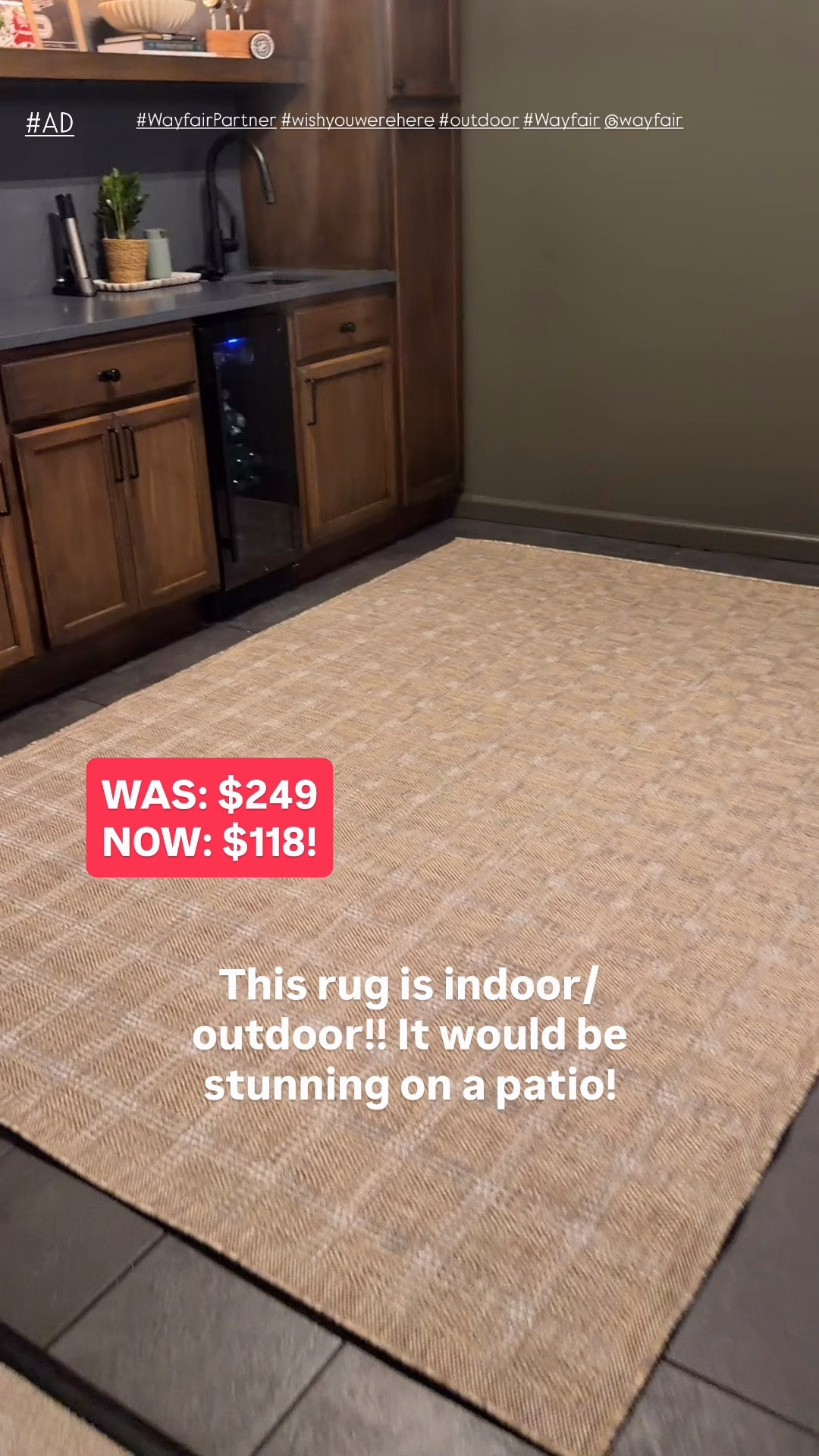 My new favorite indoor/outdoor rug is on mega sale!! This would be stunning on a patio!

#AD #WayfairPartner #wishyouwerehere #outdoor #Wayfair @Wayfair 

#LTKHome