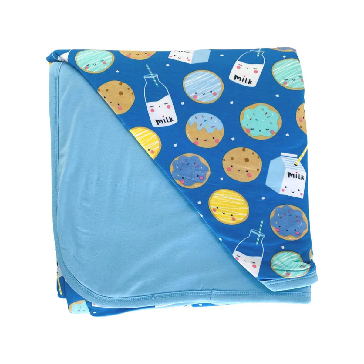 Blue Cookies & Milk Large Cloud Blanket® | Little Sleepies