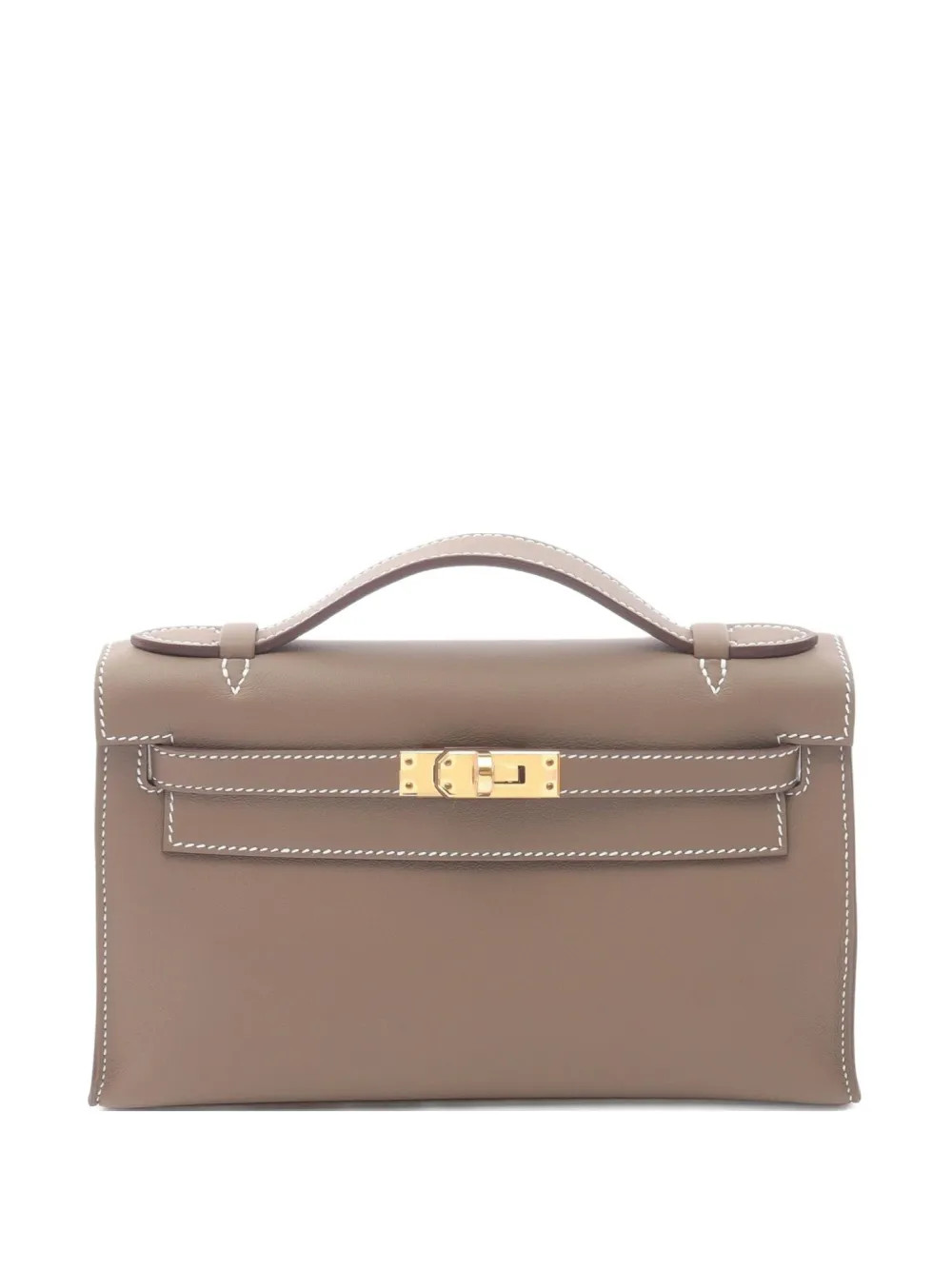 Hermès Pre-Owned 2025 Mini Kelly top-handle Handbag | Brown | FARFETCH | Farfetch Global