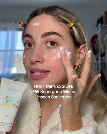 Supergoop mineral unseen sunscreen 💛

#LTKVideo #LTKstyletip #LTKbeauty