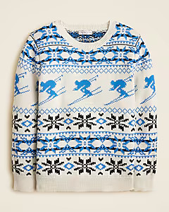 Kids' ski Fair Isle sweater in cotton | J. Crew US