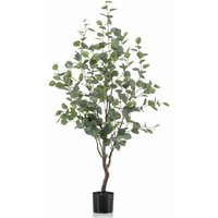Artificial Eucalyptus Tree in Pot 120 cm Emerald Green | ManoMano UK