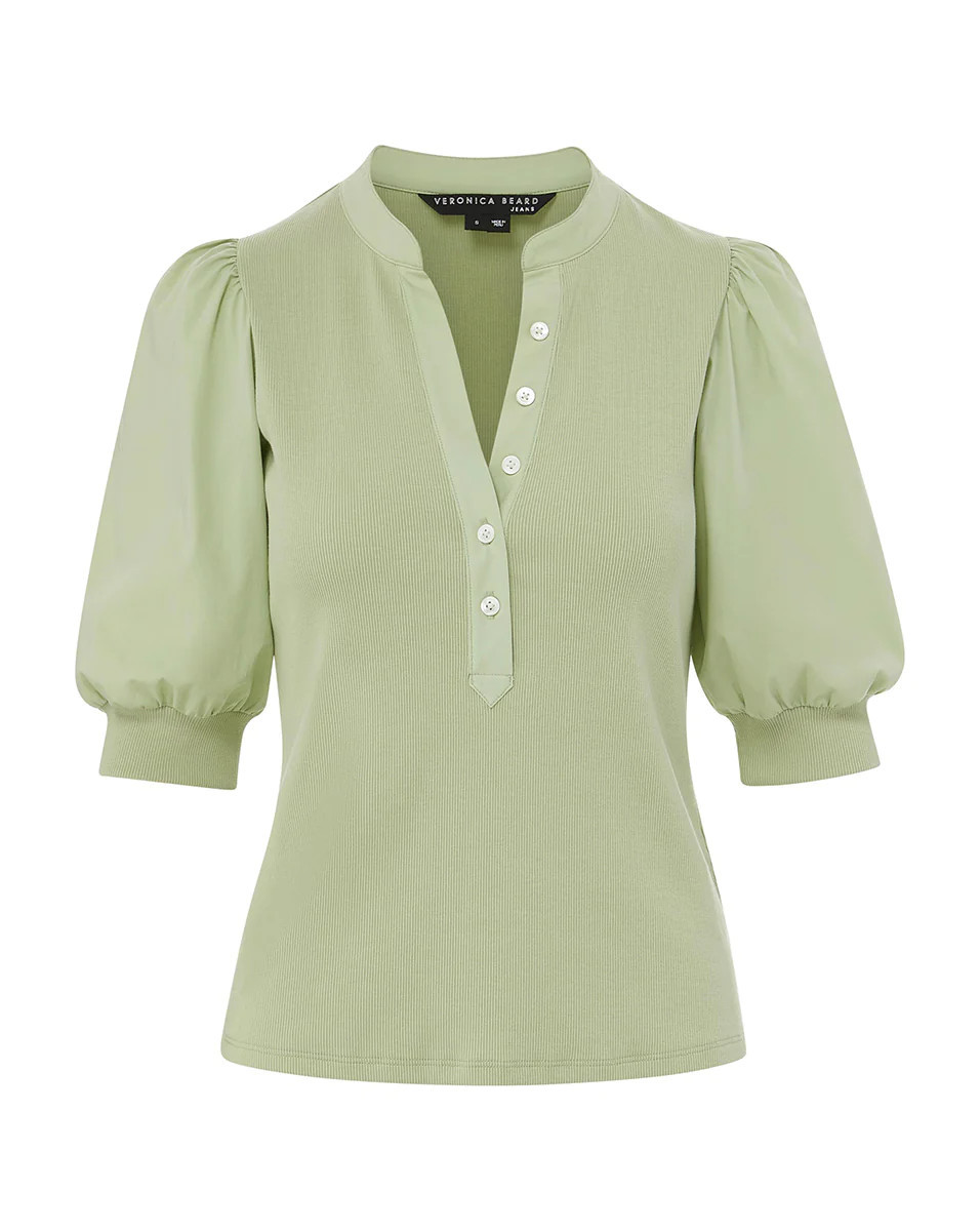 Coralee Puff-Sleeve Top | Veronica Beard