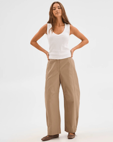 Lily Loves Australian Cotton Barrel Leg Cargo Pants  - Mountain Trail | Target AU