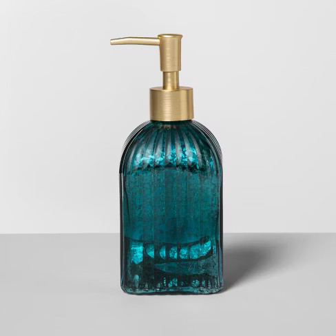 Glass Soap/Lotion Dispenser Teal Blue - Opalhouse™ | Target