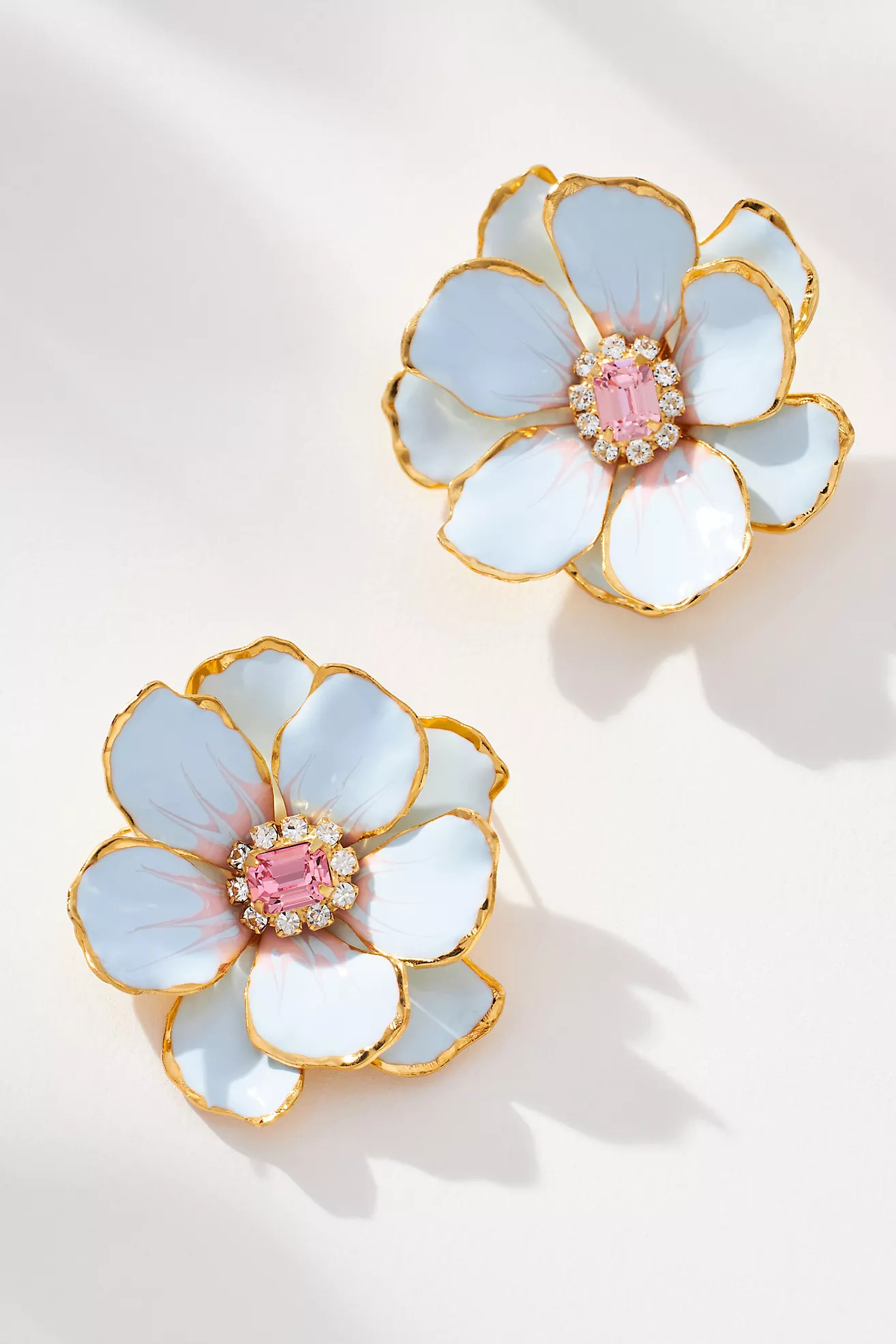 The Pink Reef Hand-Painted Earrings | Anthropologie (US)