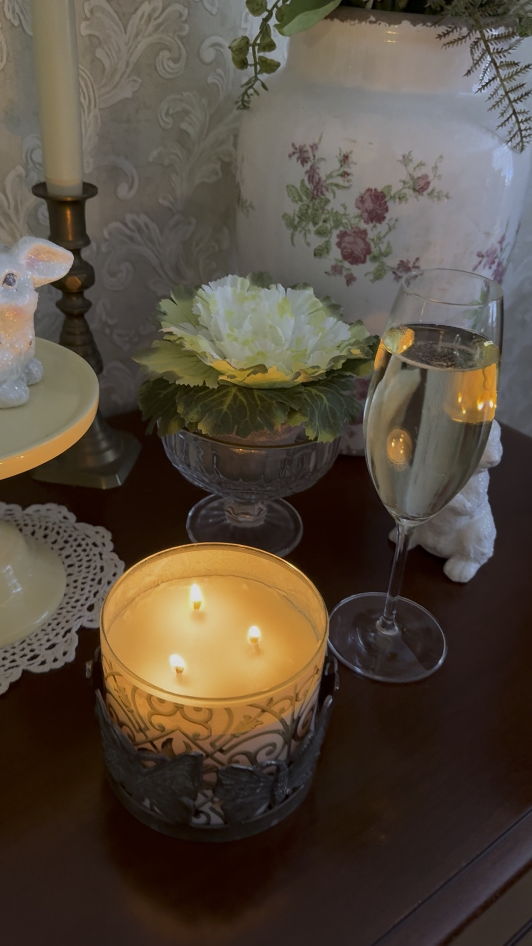 Saturday night plans: relaxing with bubbly, a spring candle, and Easter decor 

#LTKFindsUnder50 #LTKWatchNow #LTKHome