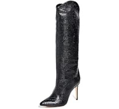 SCHUTZ Women's Maryana Leather Dress Boot | Amazon (US)