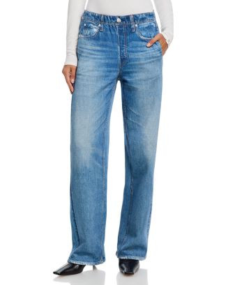 rag & bone Miramar Fleece Pull On Wide Leg Sweatpant Jeans in Frank | Bloomingdale's Sale Women | Bloomingdale's (AU)